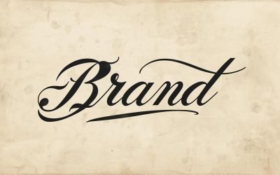 caligraphy of text - brand